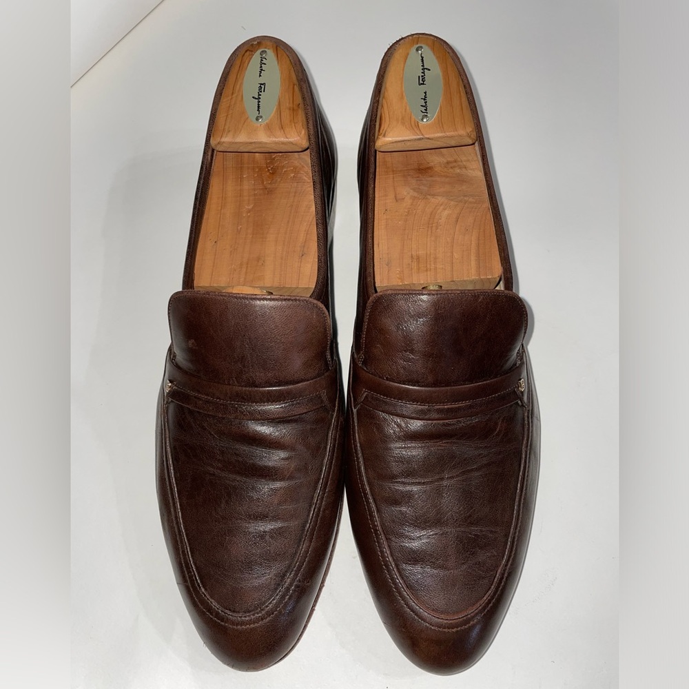Bally of Switzerland Brown Leather Loafers Size 10 D